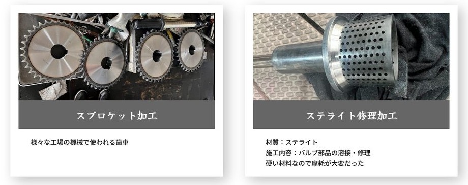 公開後に追加している製作事例のページ